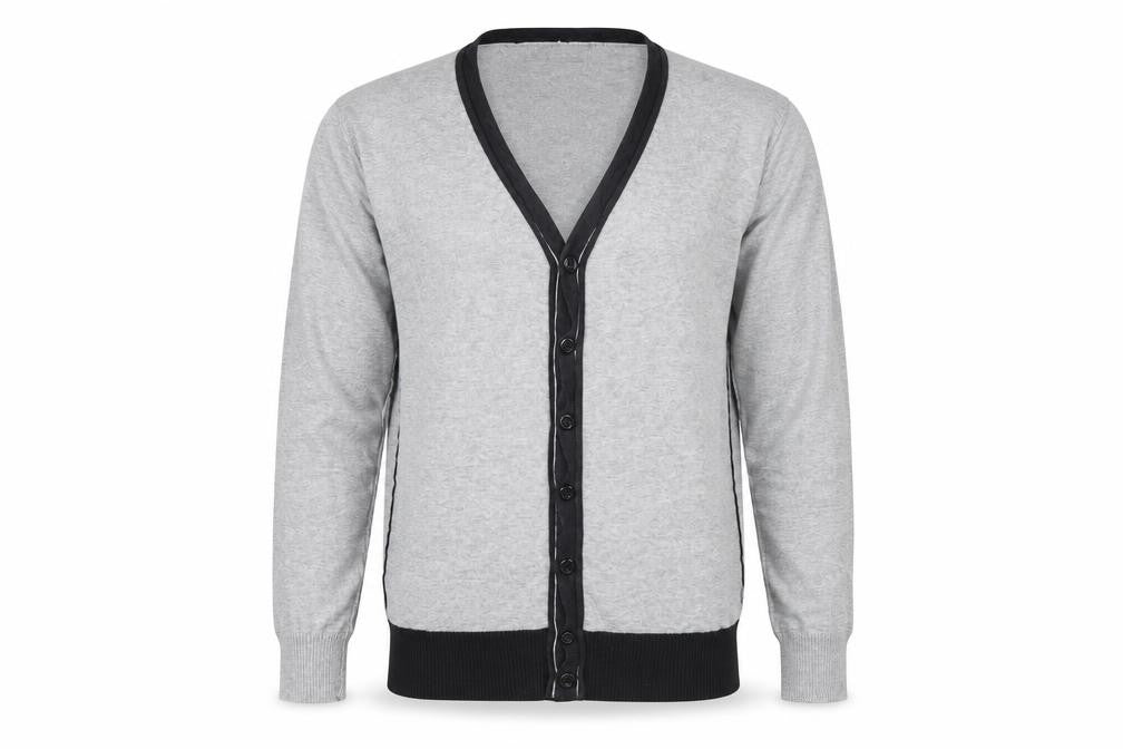 Zara Youth Boys Grey Cardigan, L Size, Cotton Blend