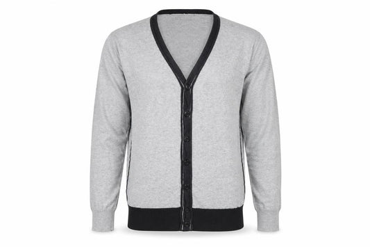 Zara Youth Boys Grey Cardigan, L Size, Cotton Blend
