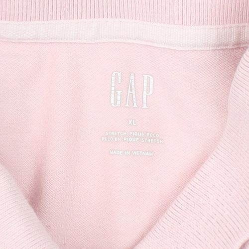 GAP Men's Pink XL Polo Short Sleeve Shirt