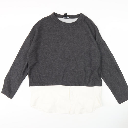 New Look Women's Grey Jumper Size 12