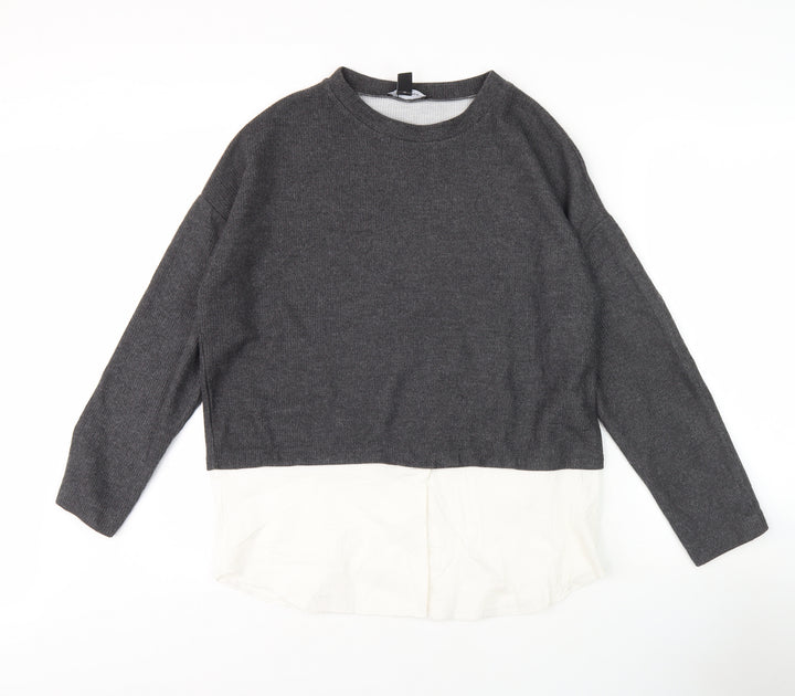 New Look Women's Grey Jumper Size 12