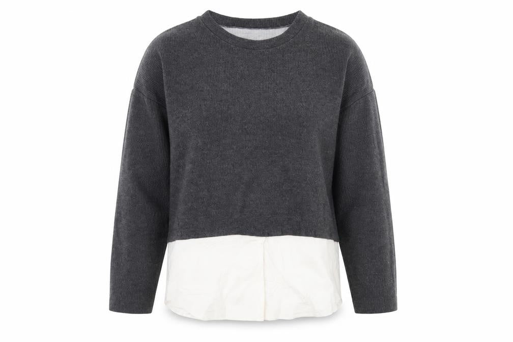 Front view of New Look Women's Grey Jumper, size 12