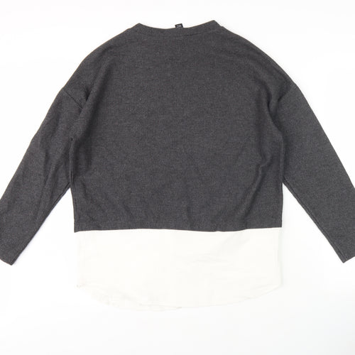 New Look Women's Grey Jumper Size 12