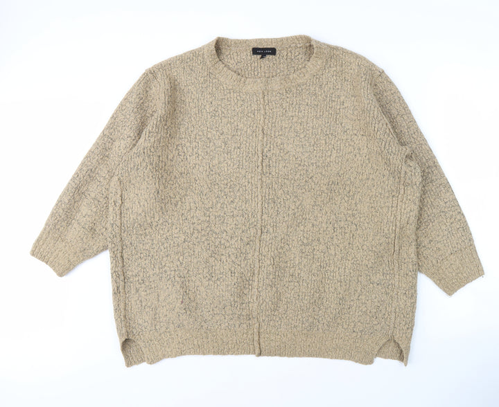 New Look Women's Beige Pullover Jumper, Size L