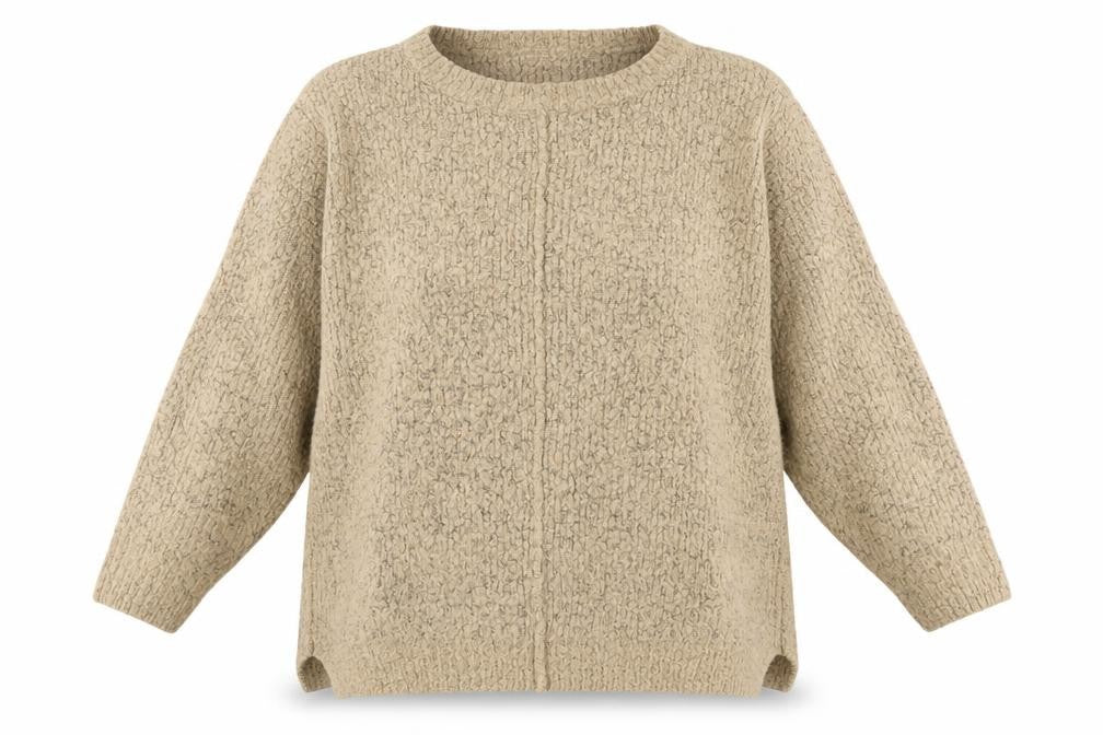 Front view of New Look Women's Beige jumper, size L