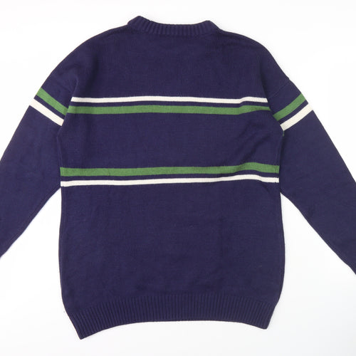 Russell Athletic Men's Blue S Pullover Jumper