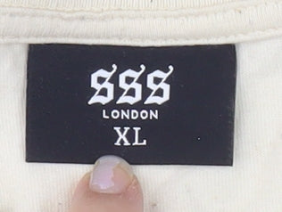 SSS London Beige XL Men's Graphic T-Shirt