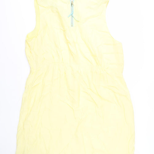 Joules Women's Yellow Dress, Size 16, Sleeveless, Excellent