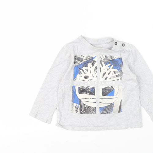 Timberland Boys Grey Long Sleeve T-Shirt 3-4 Years