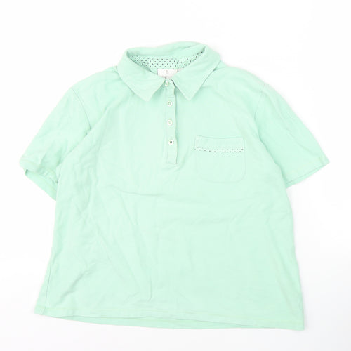 B. Coastline Women's Green Polo Shirt M