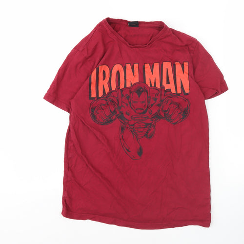 Marvel at George Boys Red Iron Man T-Shirt, Size S