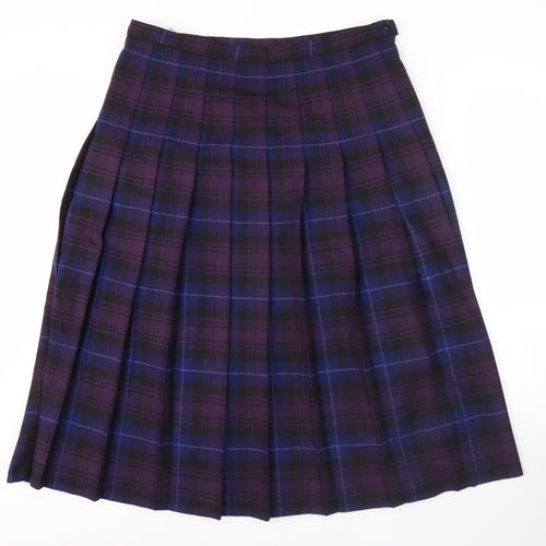 Eastex Women’s Multicoloured Plaid Skirt, Size 18, Pleated