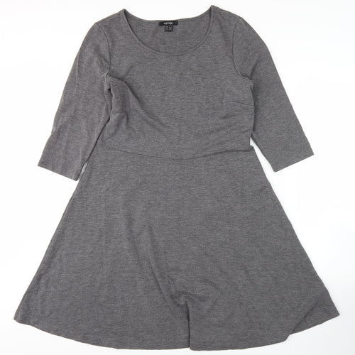 Esmara Women's Grey Fit & Flare Dress Size 14/16