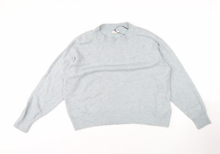 H&M Women's Blue Crew Neck Pullover Jumper M