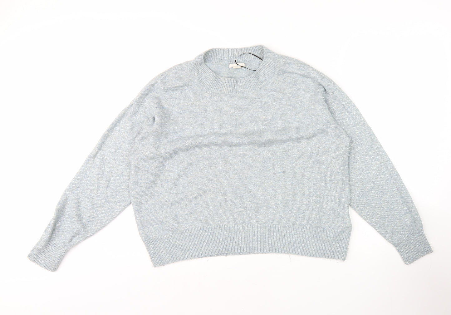 H&M Women's Blue Crew Neck Pullover Jumper M