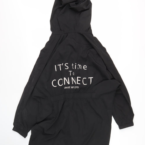H:CONNECT Women's Black XS Rain Coat Jacket