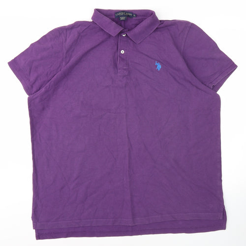 U.S. Polo Assn. Men's Purple XL Polo Shirt