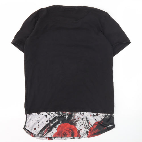 Sonneti Boys Black Graphic T-Shirt 13-14 Yrs - Short Sleeve, Logo