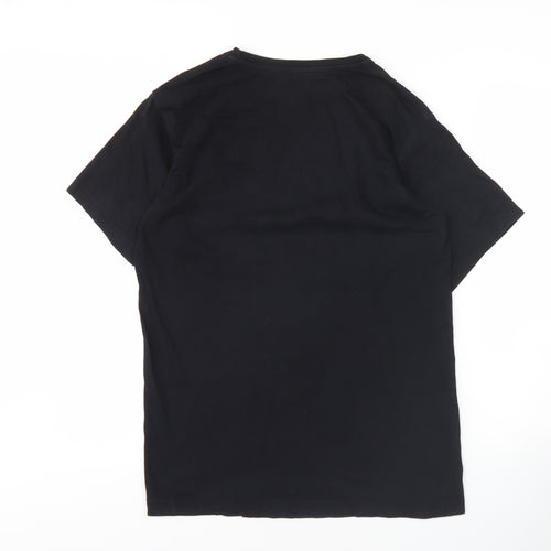Kiwi Planet Men's Black M Graphic Print T-Shirt