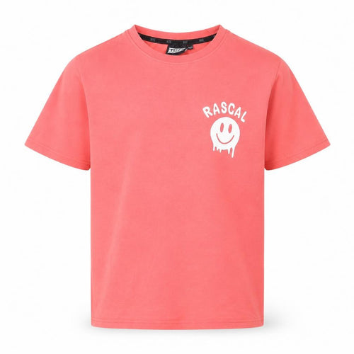 Rascal Boys Red Graphic T-Shirt 13-14 Years Cotton Short Sleeve