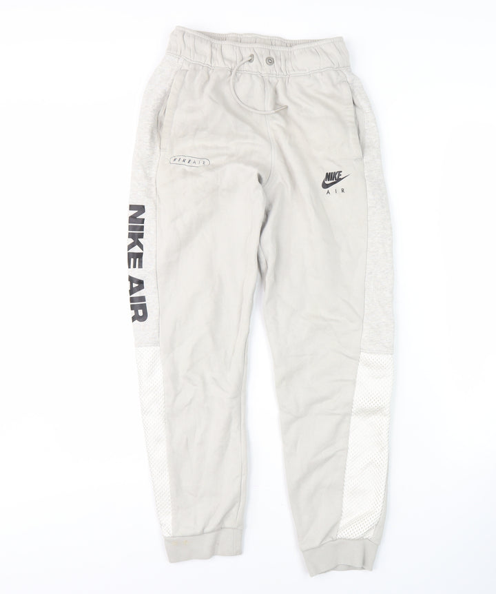 Nike Boys Grey Jogger Trousers Comfortable L