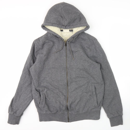Marks and Spencer Men's Grey Hooded Jacket, Size S