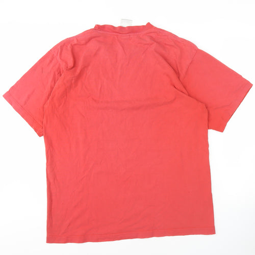 Nike Men's Red Large 'Just Do It' T-Shirt