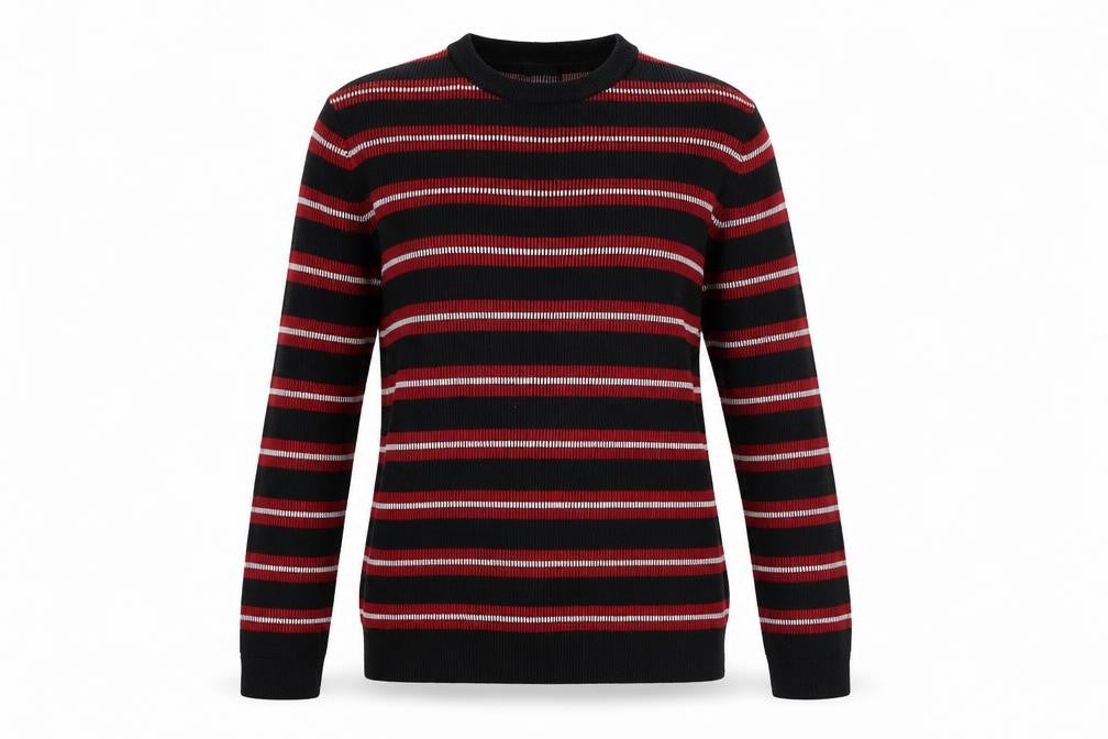 Front view of H&M Women's Multicoloured Striped jumper, size S