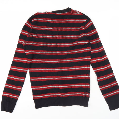 H&M Women's Multicoloured Striped Pullover Jumper, Size S