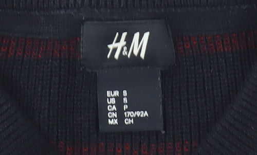 H&M Women's Multicoloured Striped Pullover Jumper, Size S