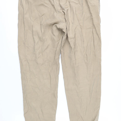 Tahari Women's Beige Jogger Trousers M