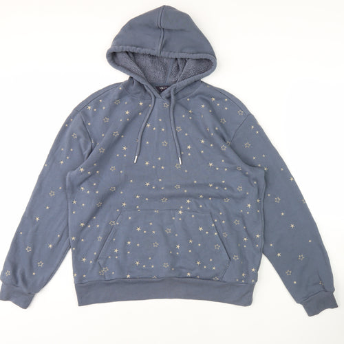 Marks and Spencer Women's Blue Star Hoodie, Size 14