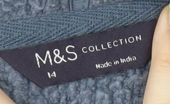 Marks and Spencer Women's Blue Star Hoodie, Size 14