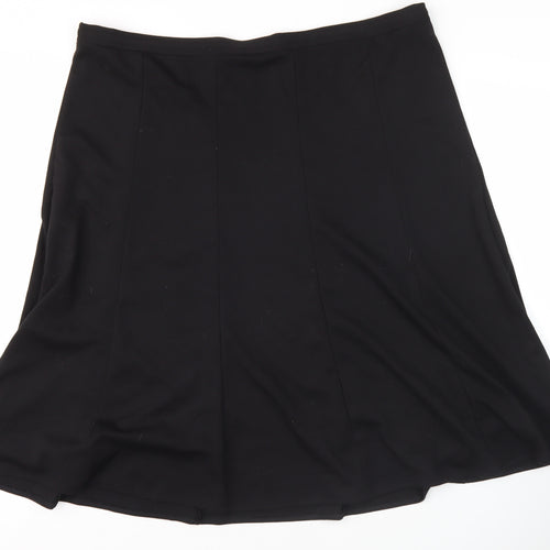 Bonmarché Women's Black A-Line Skirt Size 20
