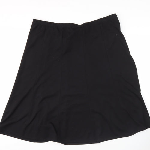Bonmarché Women's Black A-Line Skirt Size 20