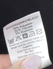 Bonmarché Women's Black A-Line Skirt Size 20