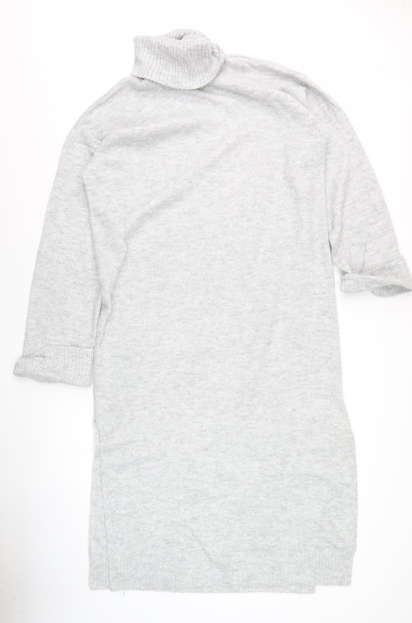 In The Style Women's Grey Knit Jumper Dress 14-16