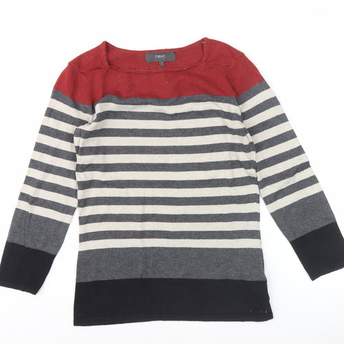 Next Women's Multicoloured Striped Pullover Jumper Size 6
