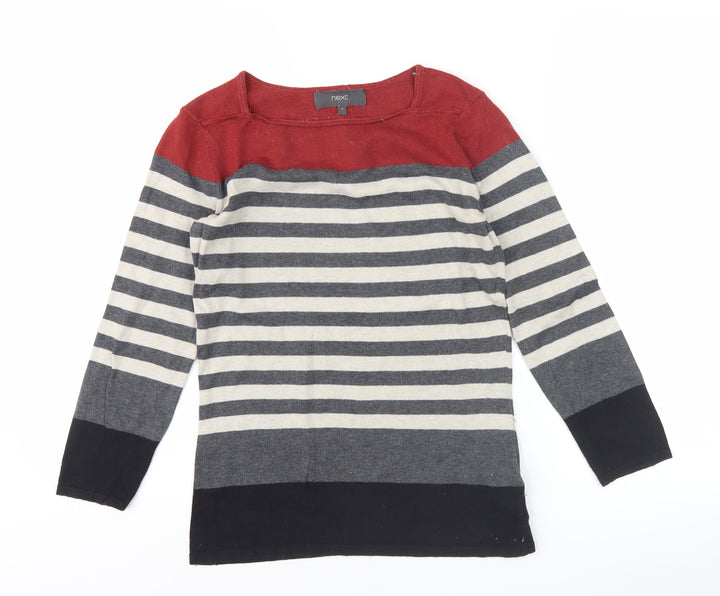 Next Women's Multicoloured Striped Pullover Jumper Size 6