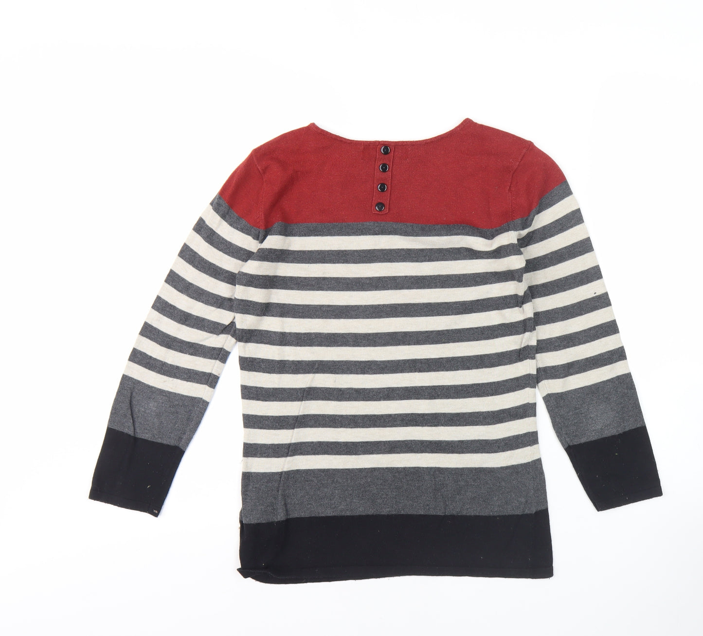 Next Women's Multicoloured Striped Pullover Jumper Size 6