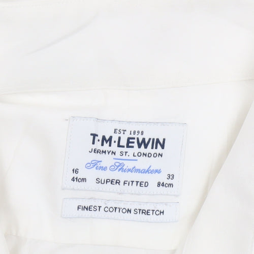 T.M.Lewin Men's White Extra-Slim Shirt