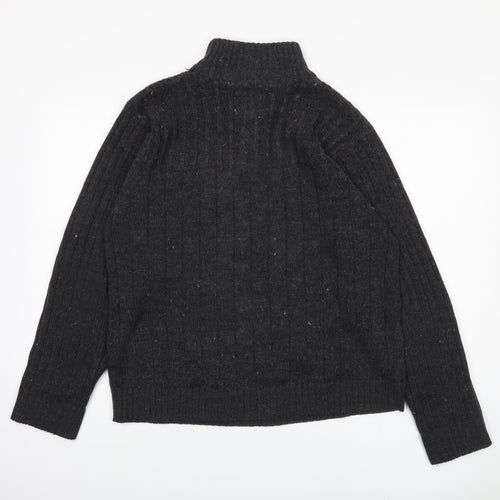 Kensington Dockside Men's Black XL Henley Jumper
