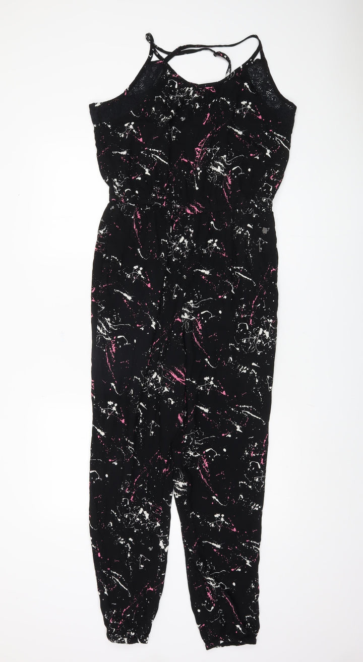Superdry Women's Black Sleeveless Jumpsuit L