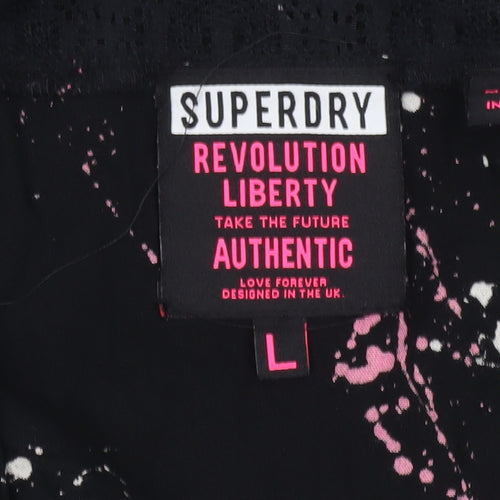Superdry Women's Black Sleeveless Jumpsuit L
