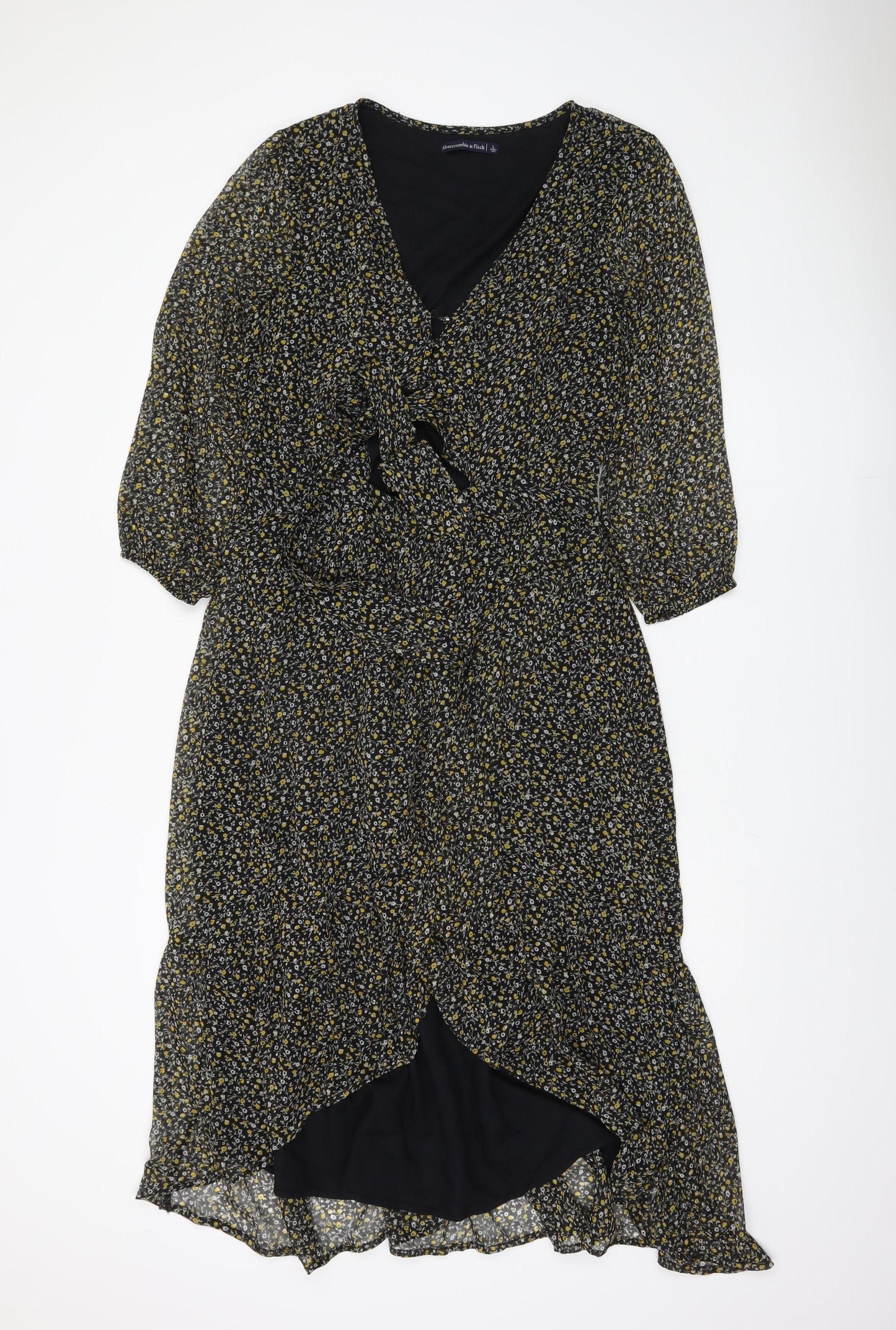 Abercrombie & Fitch Women's Floral Wrap Dress L