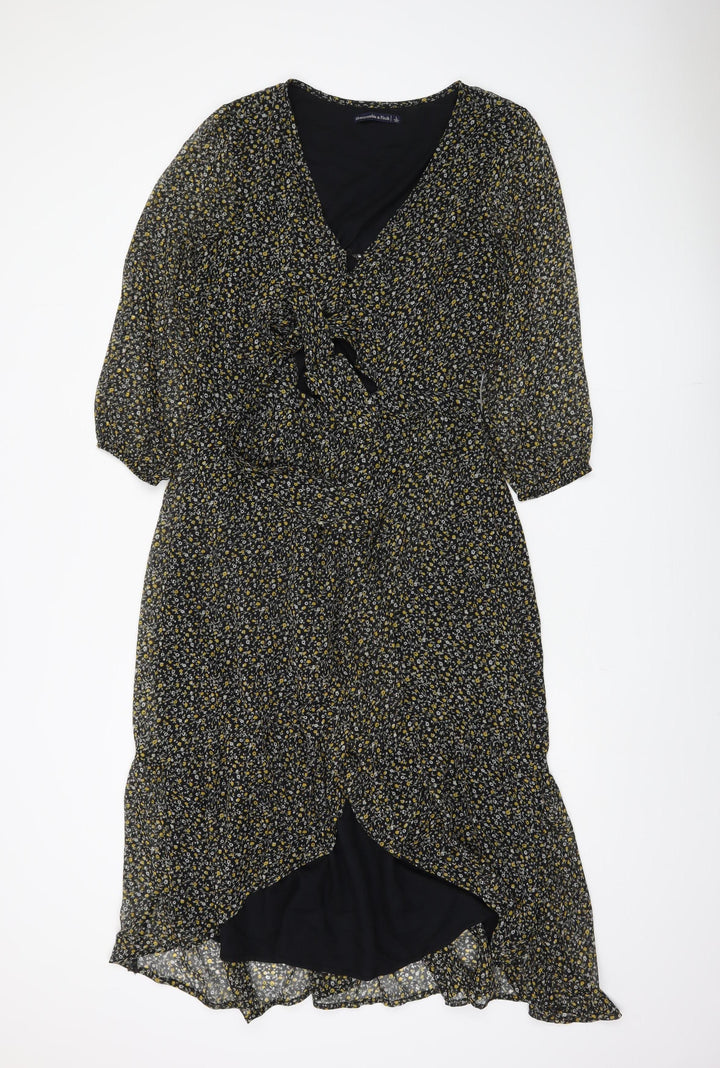 Abercrombie & Fitch Women's Floral Wrap Dress L