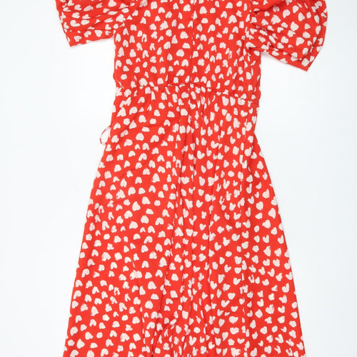 AX Paris Red Heart A-Line Women's Dress Size 14