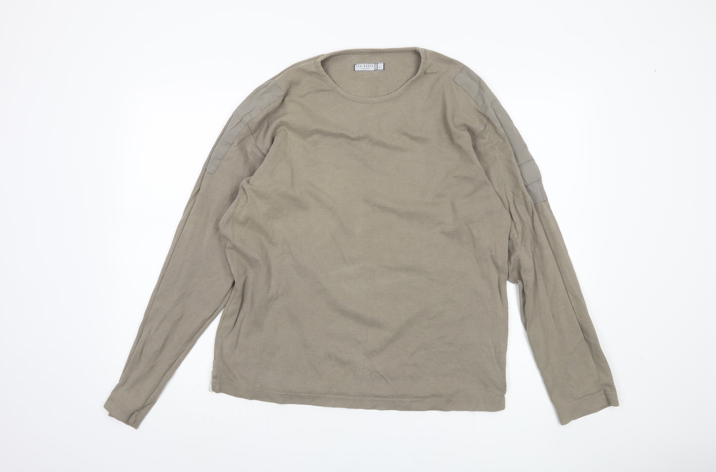 Ted Baker Men’s Beige Long Sleeve T-Shirt, Size L