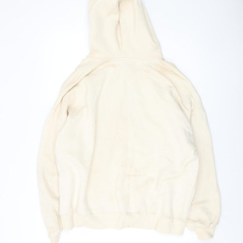 Pull&Bear Beige Teen Hoodie, Size 12, Graphic Design