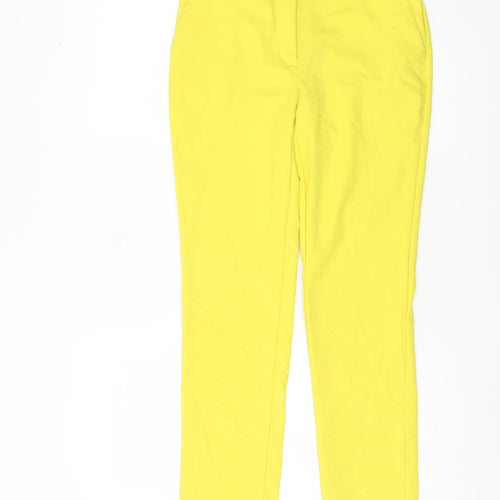 Very Women's Yellow Straight Trousers Size 8